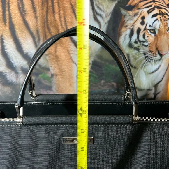 GUCCI LAPTOP BAG / BUSINESS BAG. NYLON WITH LEATHER STRAPS WITH BOX AND DUST BAG - Picture 16 of 16